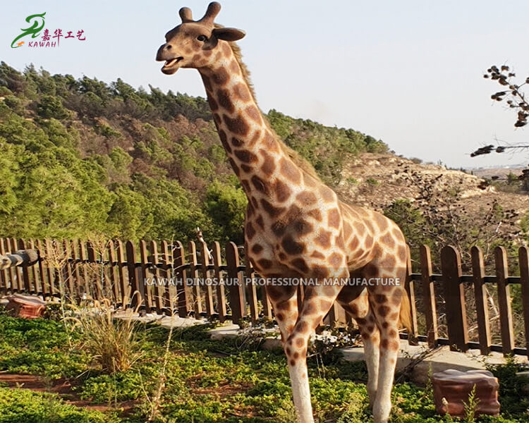 森林主題游樂場仿真動物模型長頸鹿